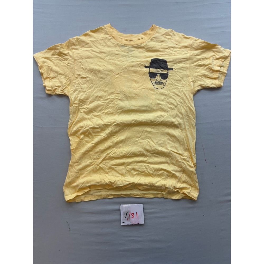 Breaking Bad Heisenberg Walter White Jesse Pinkman Yellow Graphic T-Shirt Medium